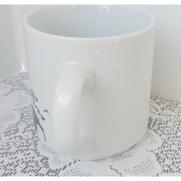 Elvis Presley Coffee Mug Tea Cup Holographic Silhouette Silver White 3.25" - Picture 7 of 10